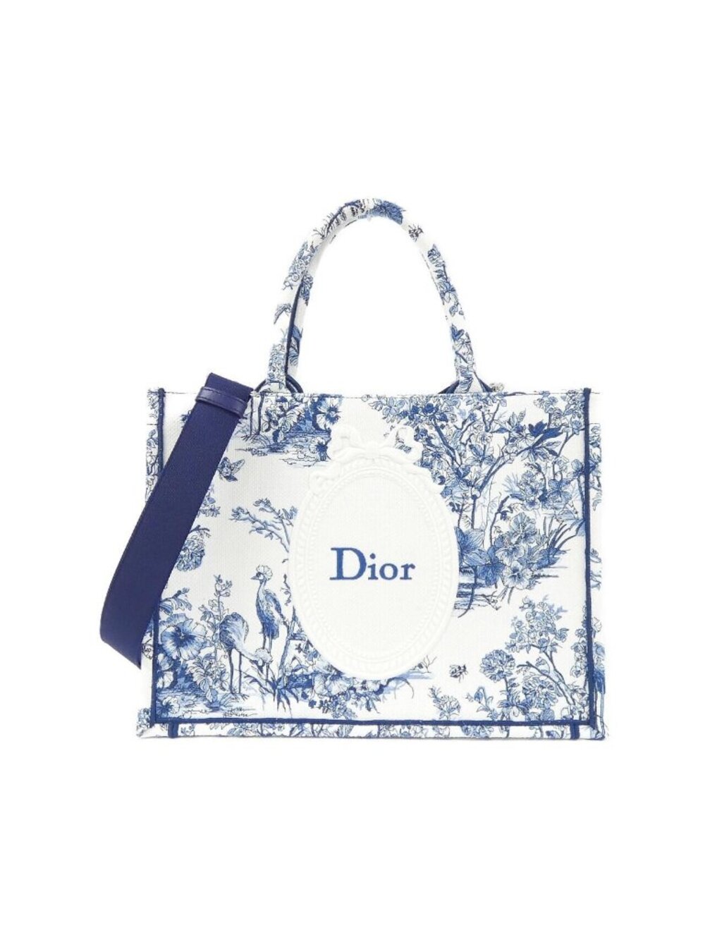 Dior Toile de Jouy Floral Book Tote Bag Medium